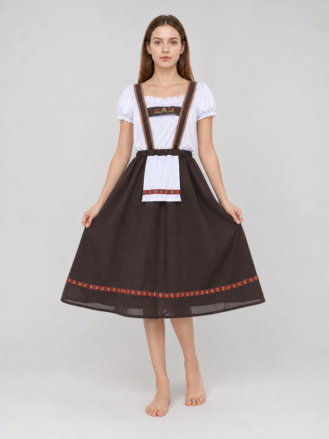 Oktoberfest Beer Maid Costume with Apron main product view 2