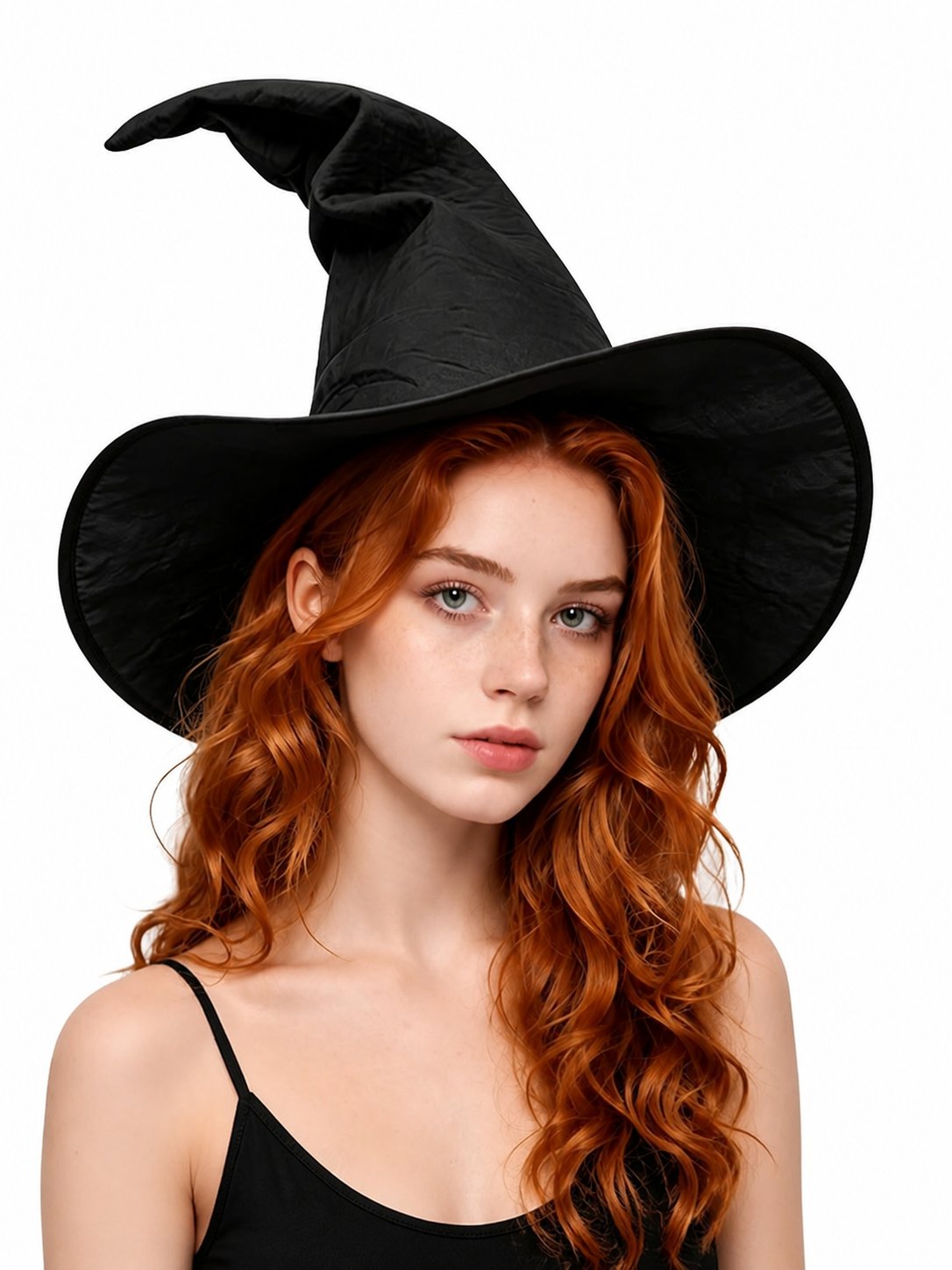 Carnival Witch Hat with Wide Brim main product view 2