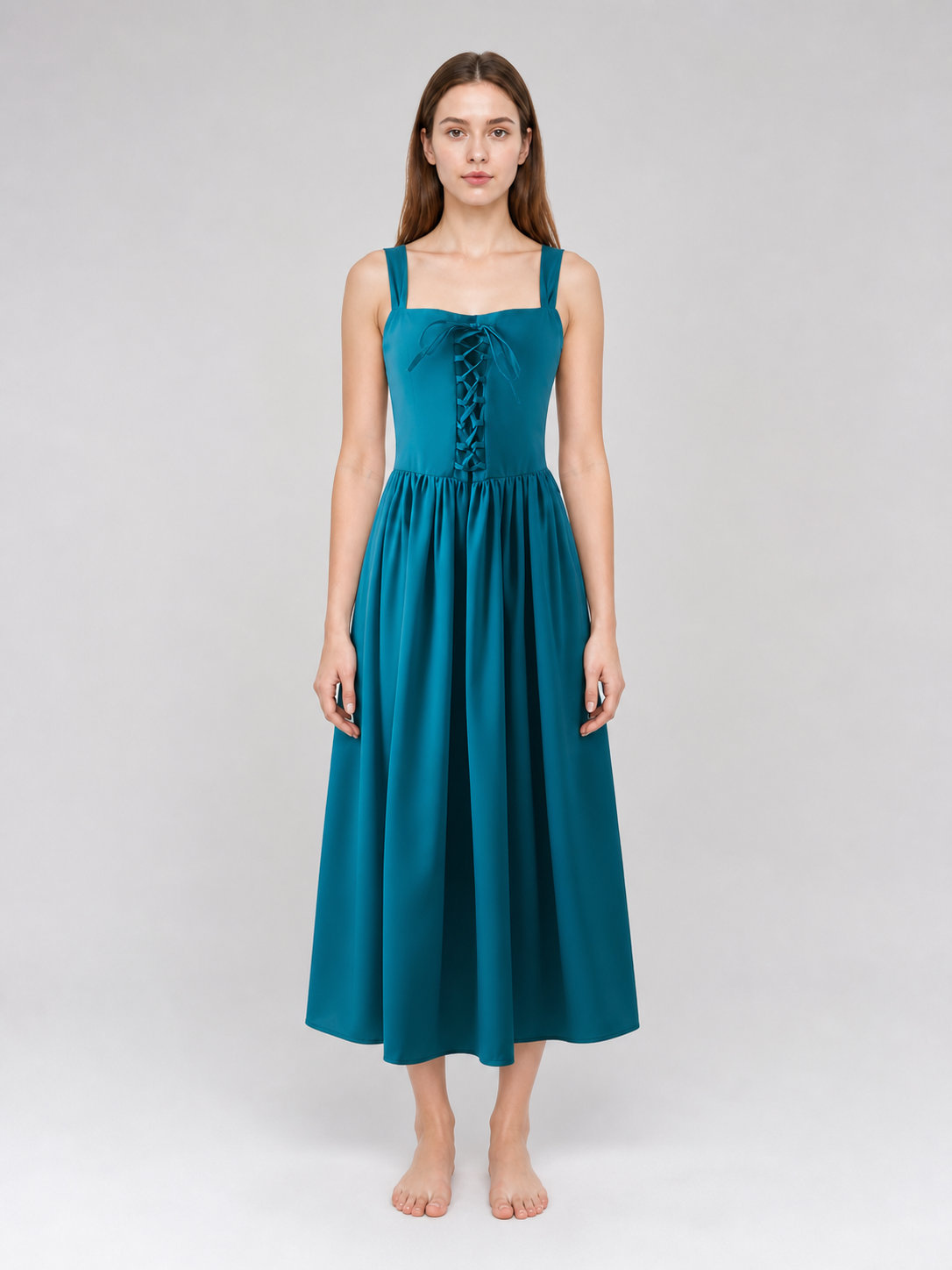 Medieval Strappy Lace-Up Dress