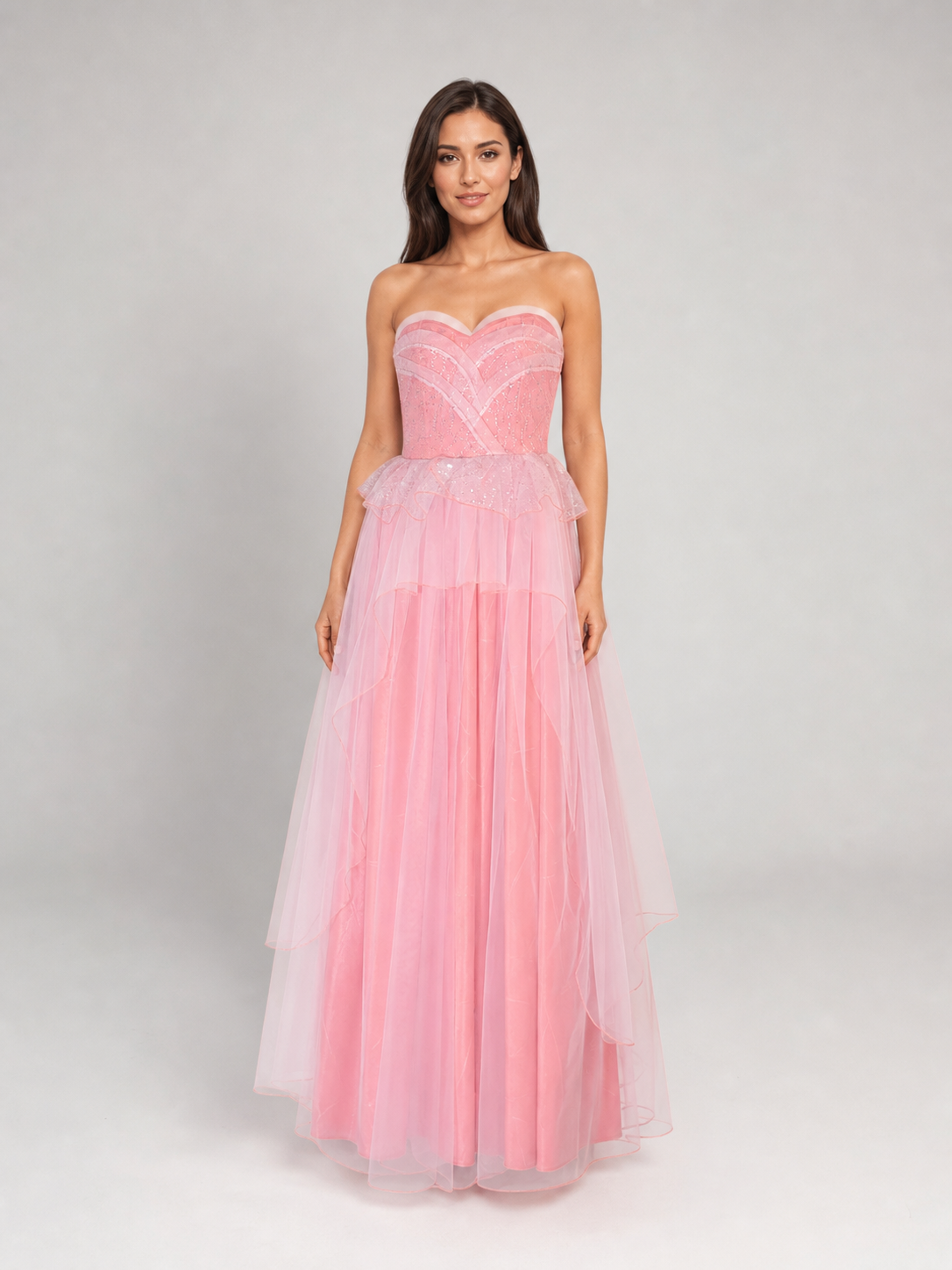 Glinda pink cosplay dress with a full skirt