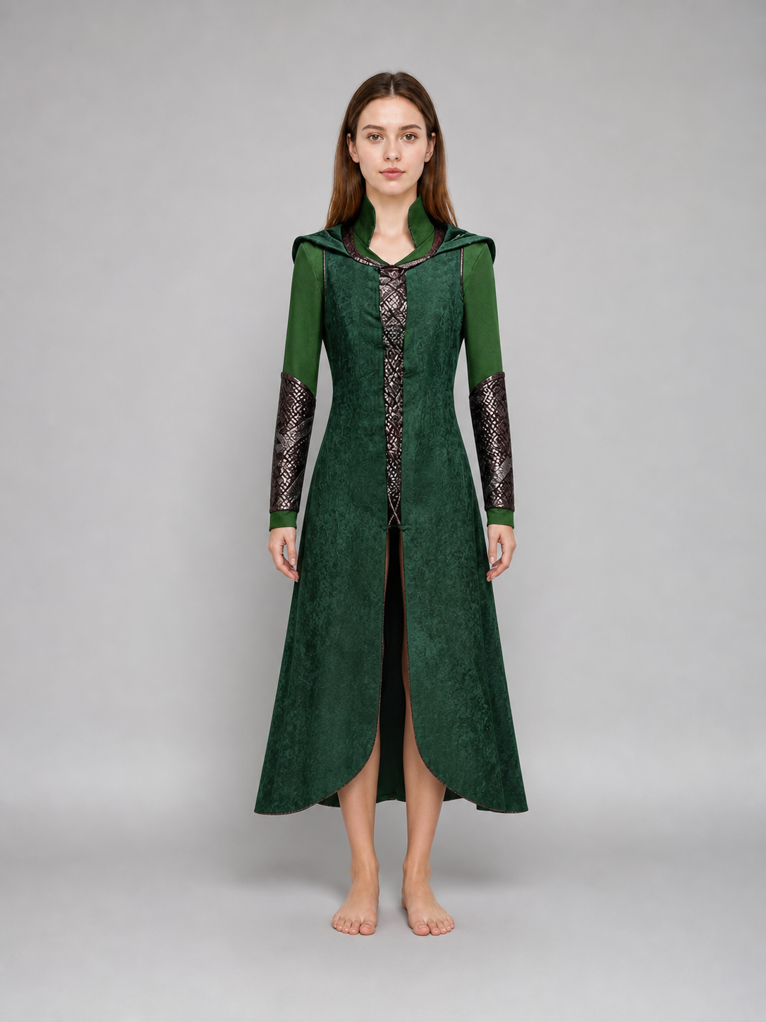 Tariel Cosplay Coat with Hood and Decoration