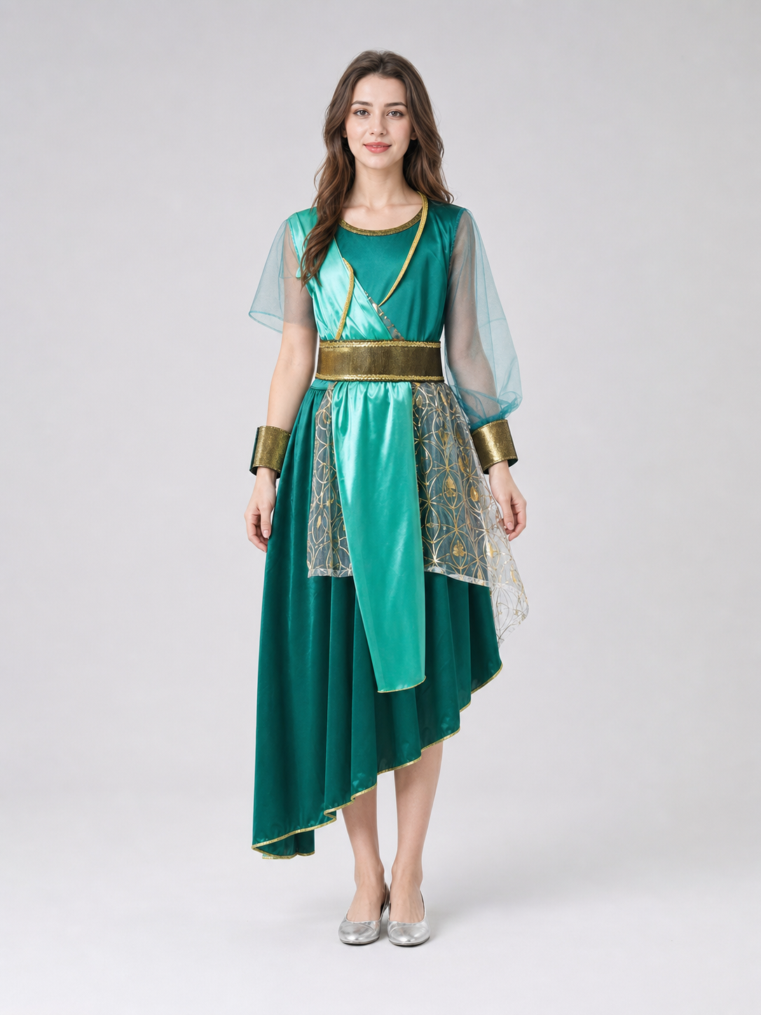 Medusa Costume: Dress with Headpiece for Halloween