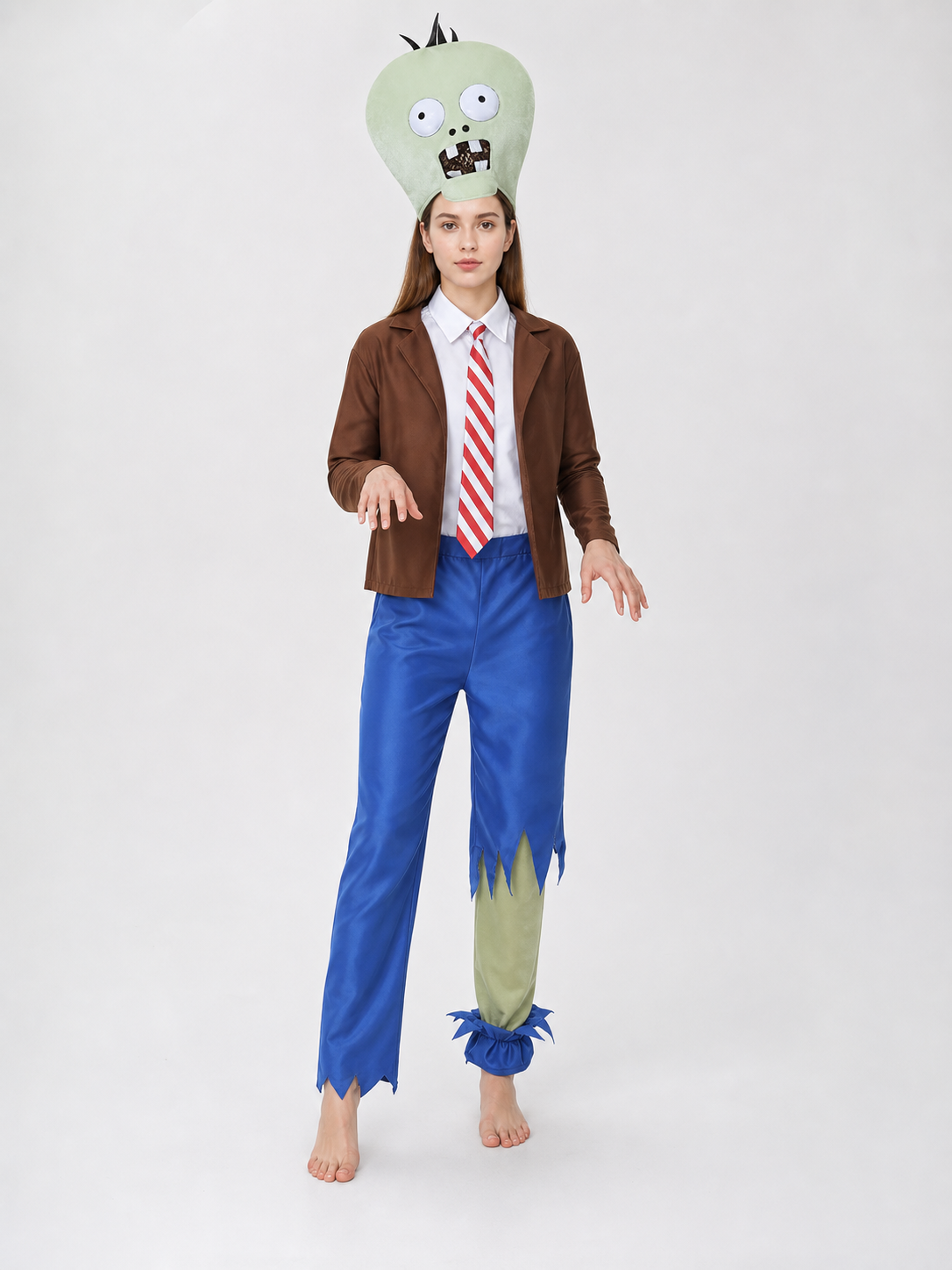 Crazy Dave Zombie Costume for Halloween and Cosplay