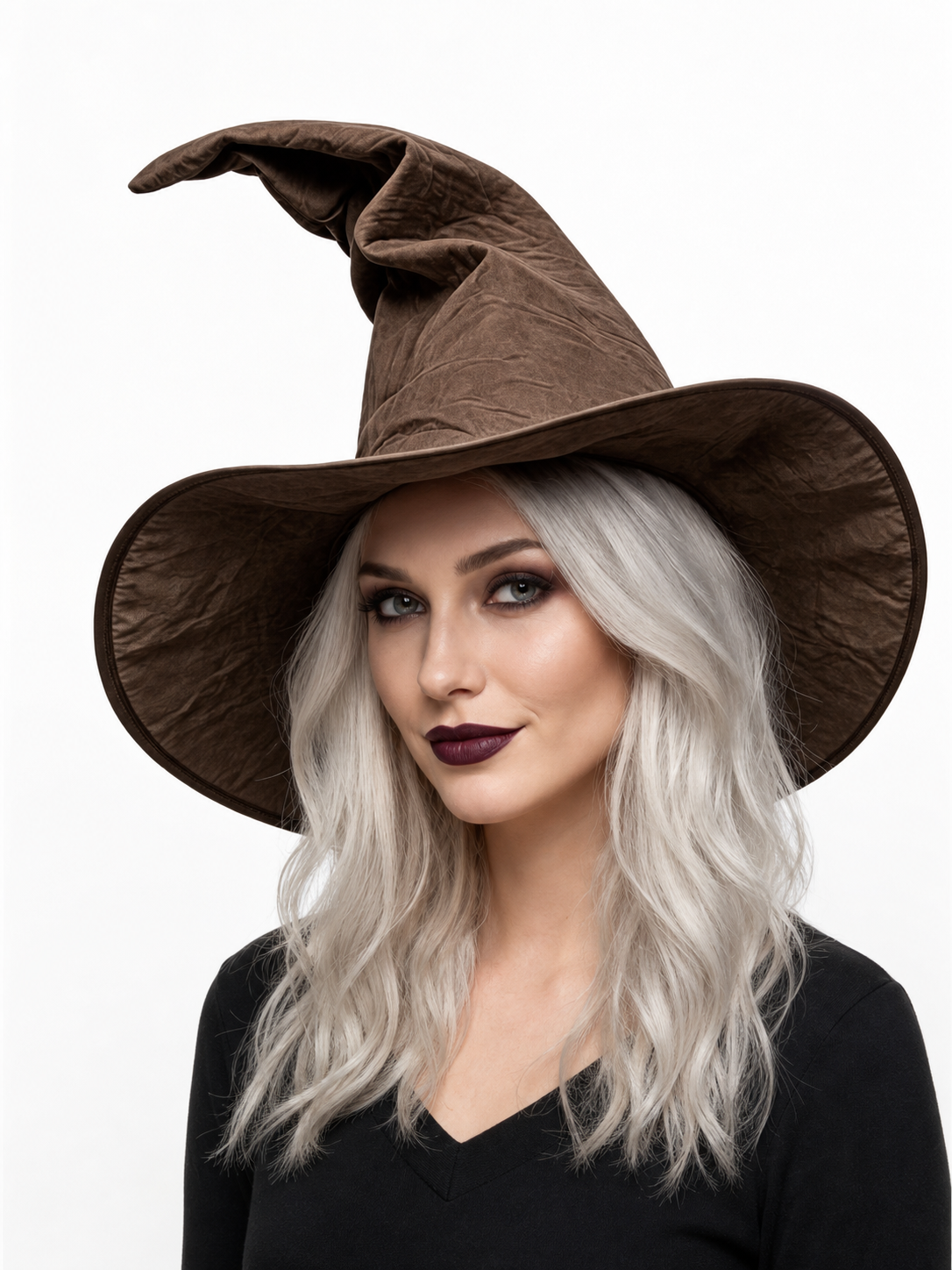 Carnival Witch Hat with Wide Brim