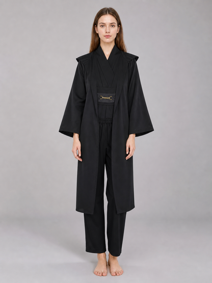 Obi-Wan Kenobi Cosplay Costume, Black Robe