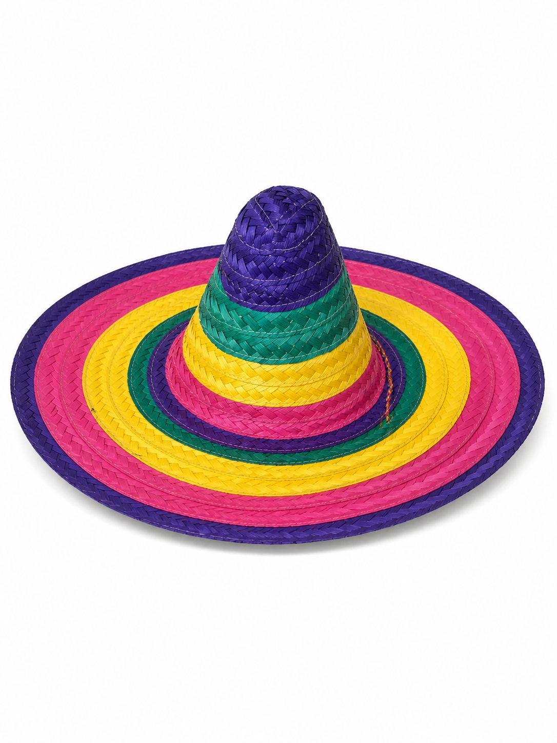 Purple Wide-Brim Carnival Hat