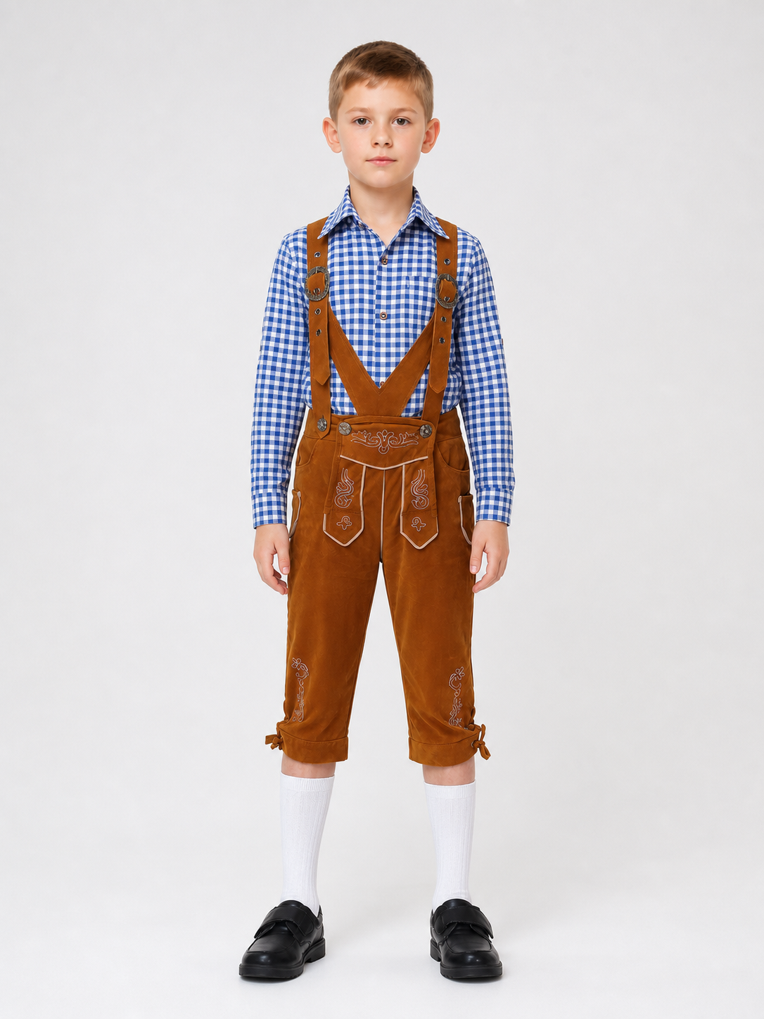 Costume Set with Suspenders, Shirt, and Pants