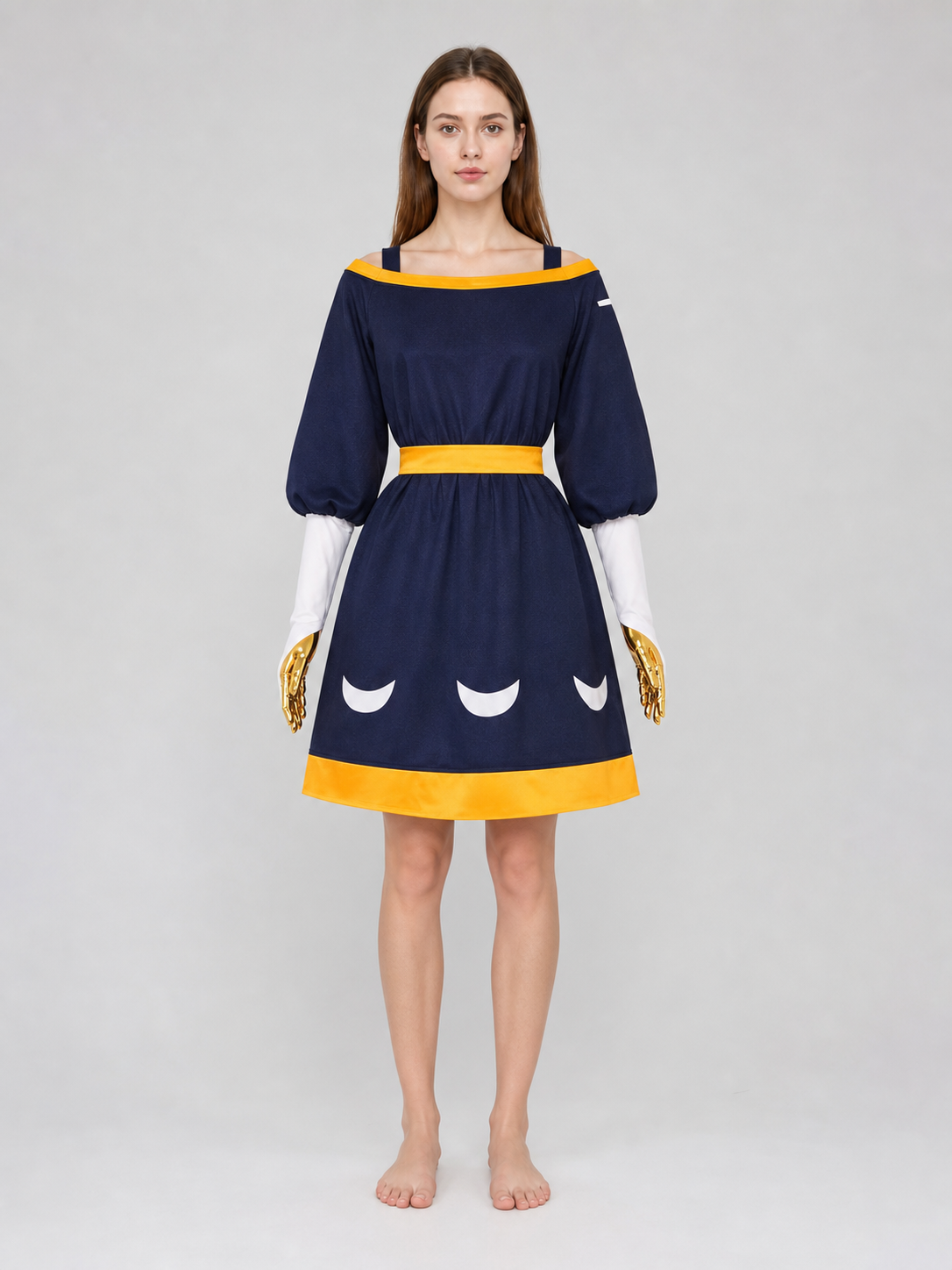 Amity cosplay costume: dress, skirt, belt, sleeves
