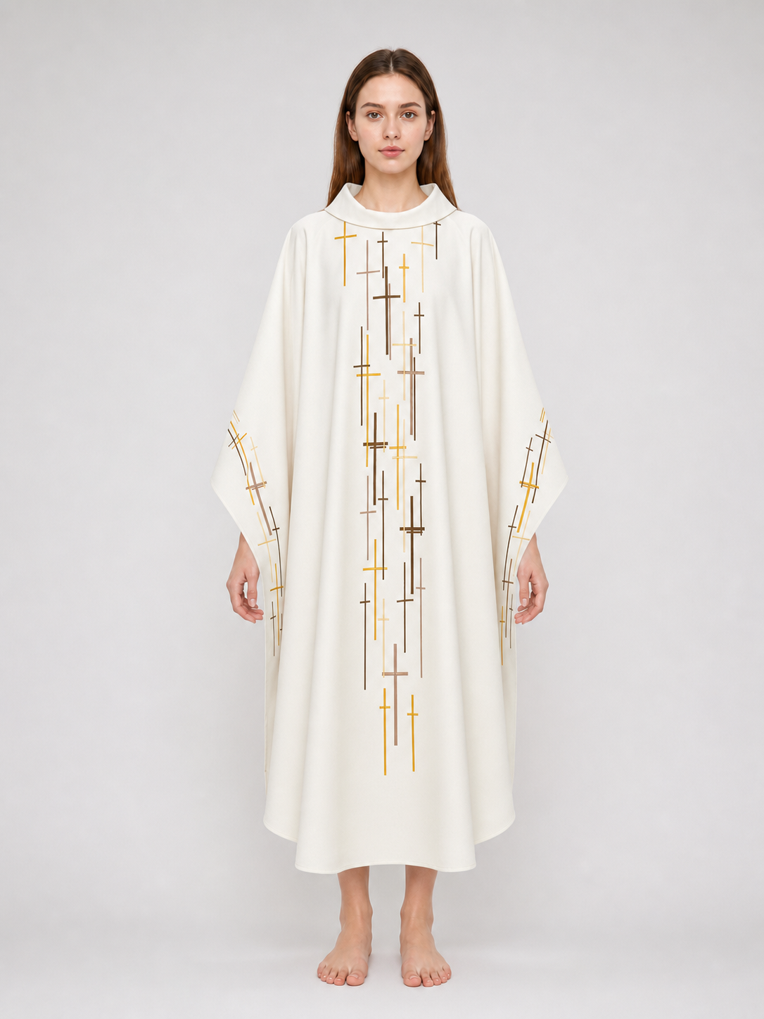 Religious Ceremonial Robe with Cross Pattern