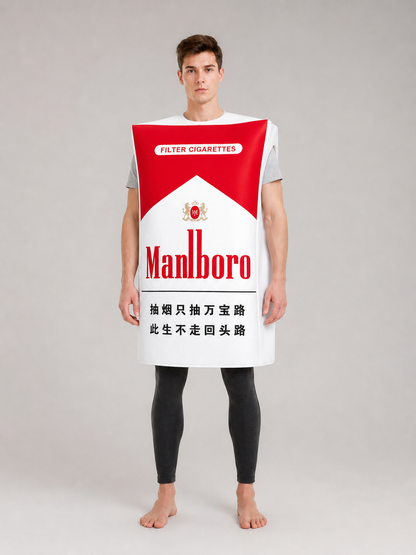 Cigarette Pack Costume for Halloween and Parties