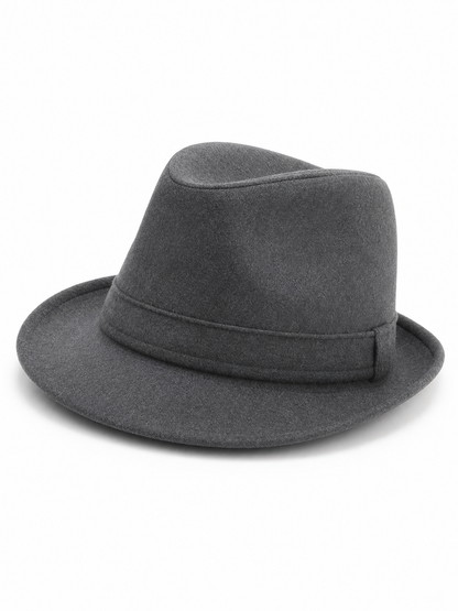 Carnival fedora hat with decorative ribbon