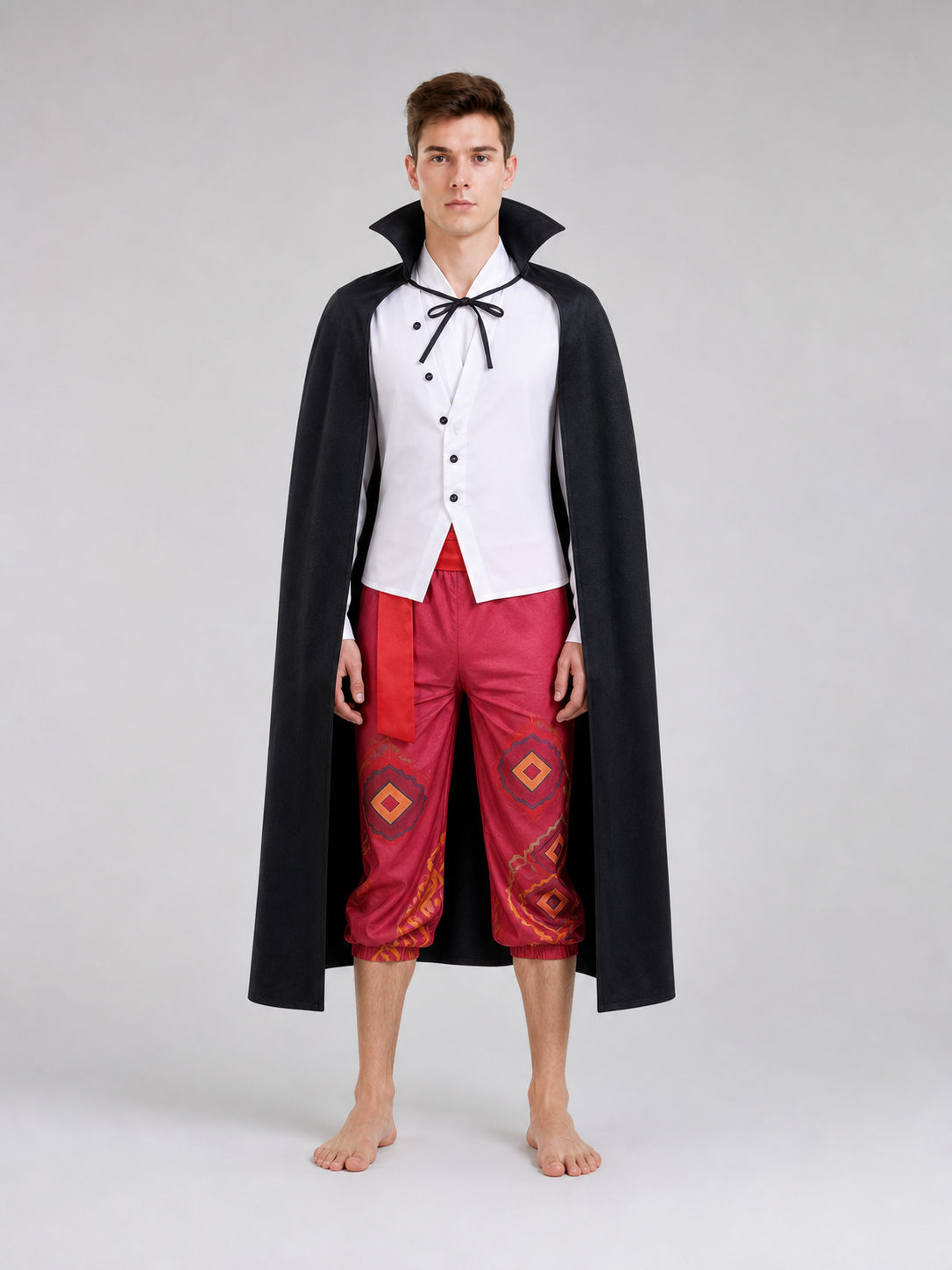 Pirate Cosplay Costume: Cape, Vest, and Pants