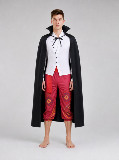 Pirate Cosplay Costume: Cape, Vest, and Pants