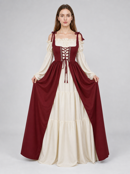 Renaissance-Style Costume Dress with Lacing main product view 2