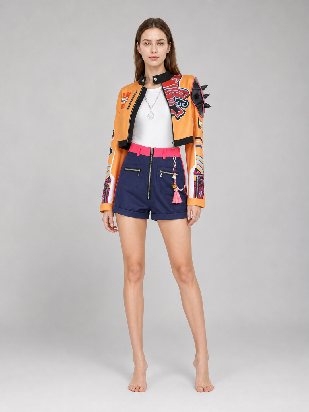 Cosplay Costume: Jacket, Vest, Shorts, and Accessories