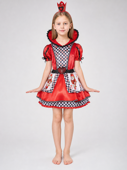 Red Queen Costume with Crown