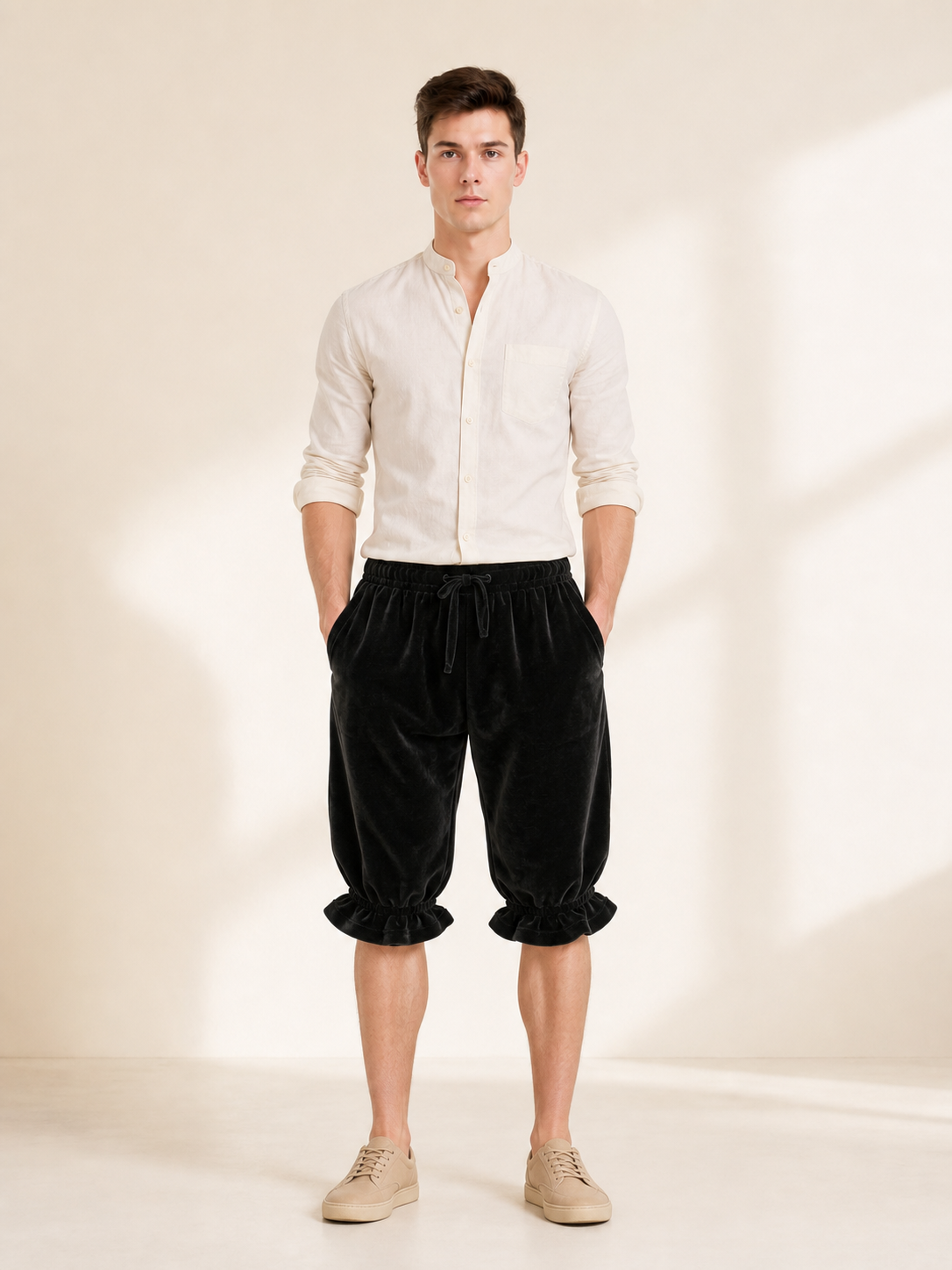 Women’s Ruffled Bloomers, Black
