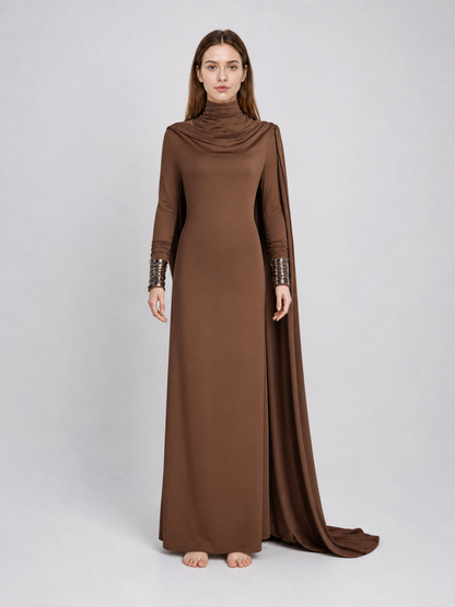 Brown Amilyn Holdo Cosplay Dress