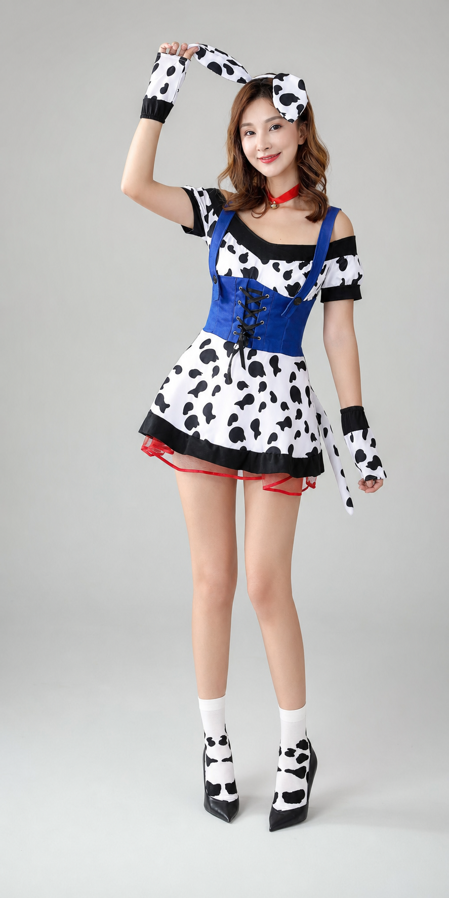 Cow Costume with Ears and Tail