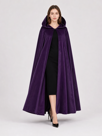 Purple Carnival Cloak with Hood
