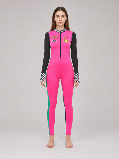 Professional Racing-Style Jumpsuit with Emblem