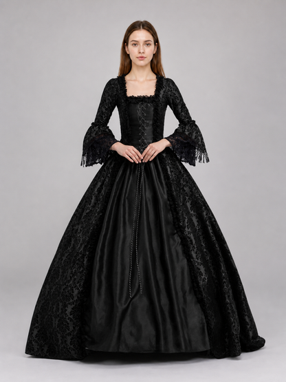 Gothic Victorian-style lace dress main product view