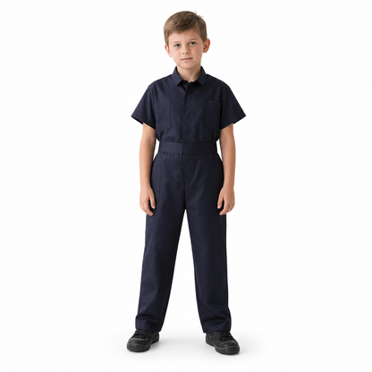 Practical children's short-sleeve jumpsuit