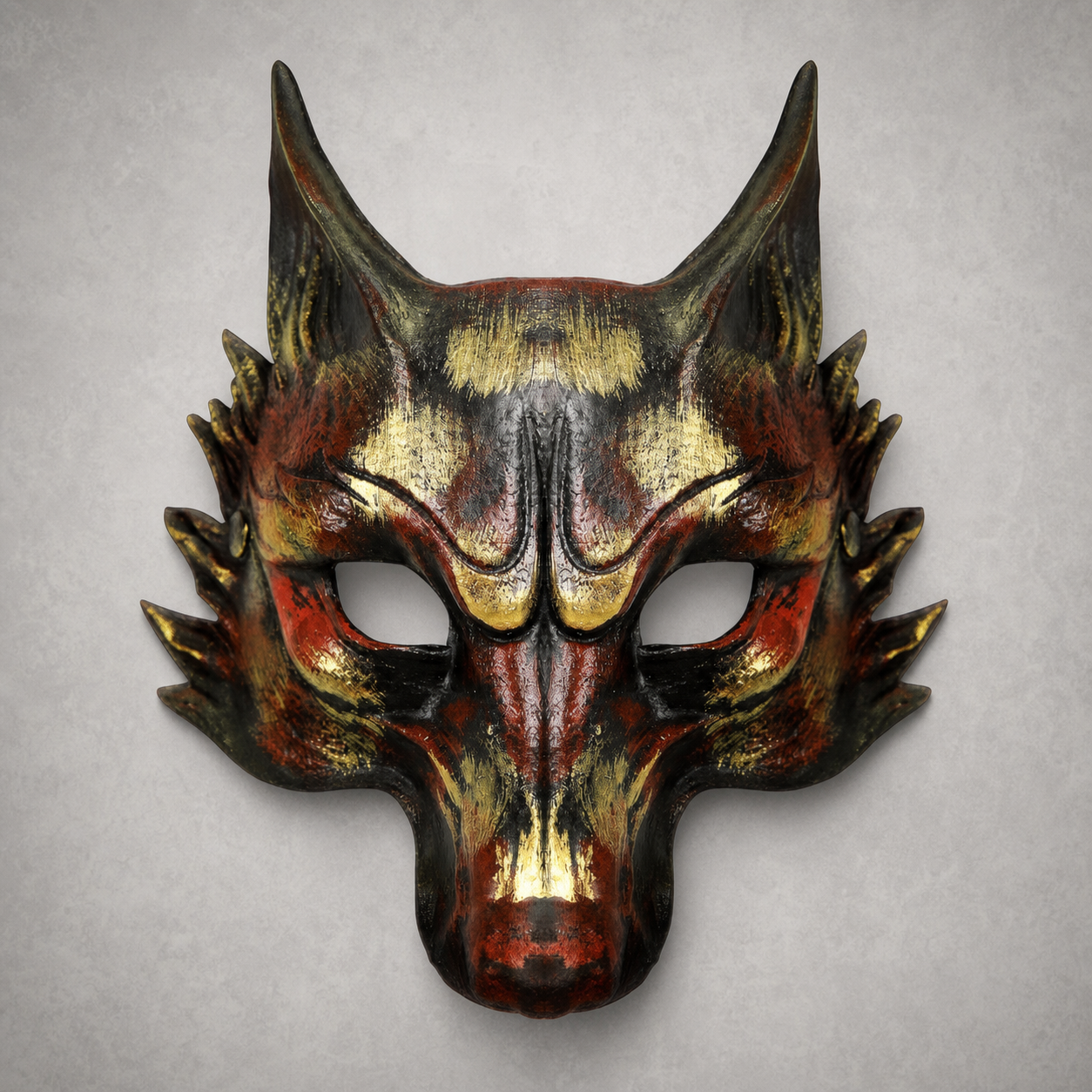1pc Halloween Wolf Face Mask, Fantasy Animal Sculpted Design for Cosplay Party