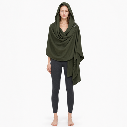 Green Carnival Hooded Cape main product view