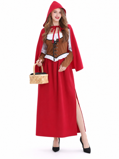 Little Red Riding Hood Costume with Cape and Hood