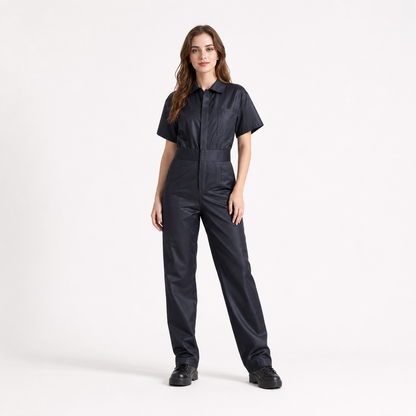 Practical children's short-sleeve jumpsuit