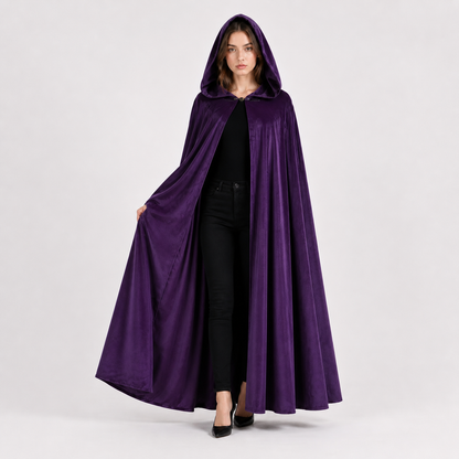 Purple Carnival Cloak with Hood
