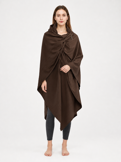 Brown Carnival Cloak with Hood main product view 2