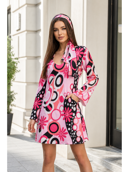 ’80s Disco Costume: Dress with Accessory