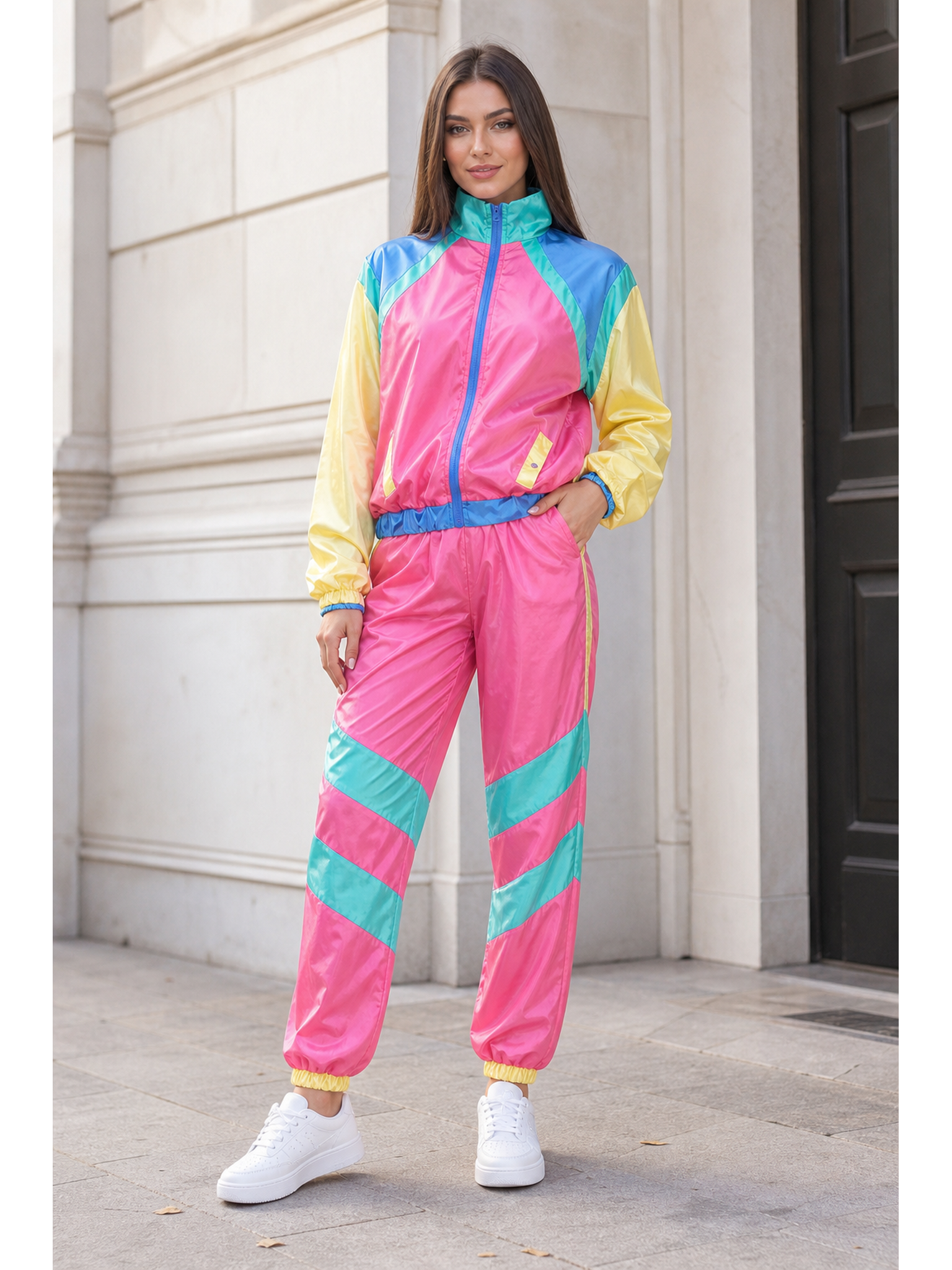 Women's Retro Disco Costume: Jacket and Pants