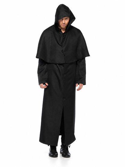 Halloween Hooded Robe Cloak with Cape