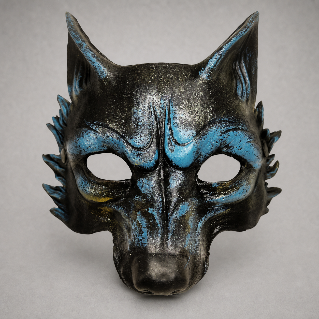1pc Halloween Wolf Mask, Full Face Werewolf Style with Pointed Ears for Cosplay Party