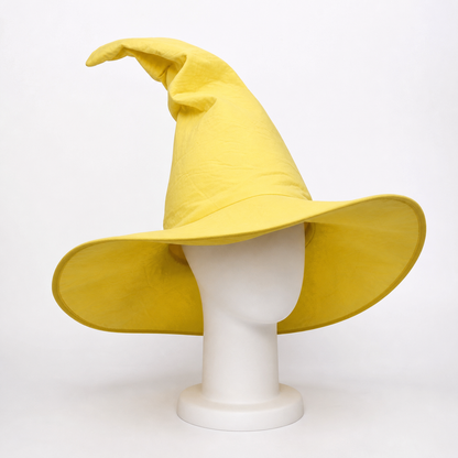 Yellow Witch Costume Hat for Halloween
