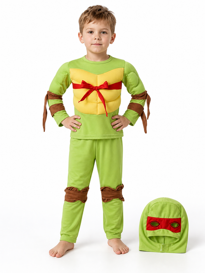 Kids' Ninja Turtles Costume with Mask and Pants