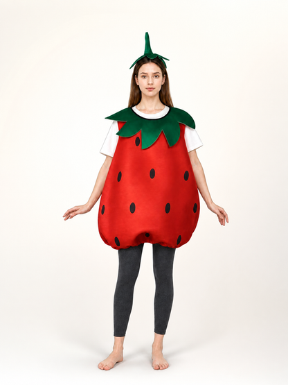 Strawberry Carnival Costume Set with Headwear main product view 2