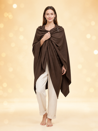 Brown Carnival Cloak with Hood main product view 3