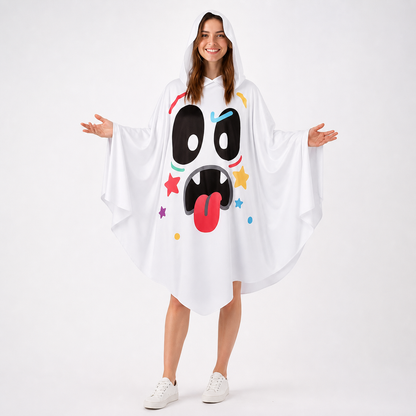 Hooded Cape with Ghost Print main product view 2