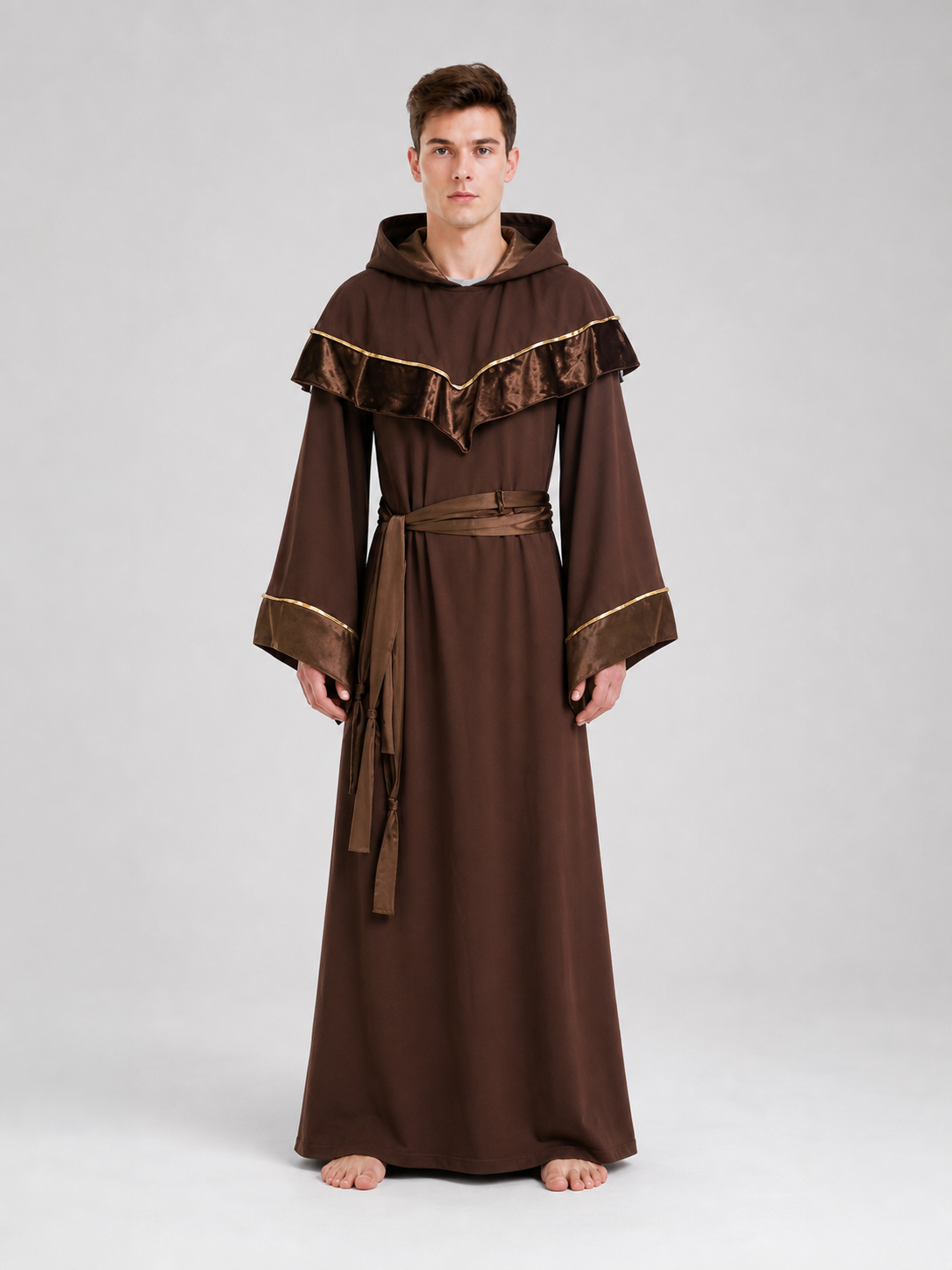 Hooded Wizard Costume, Halloween Robe