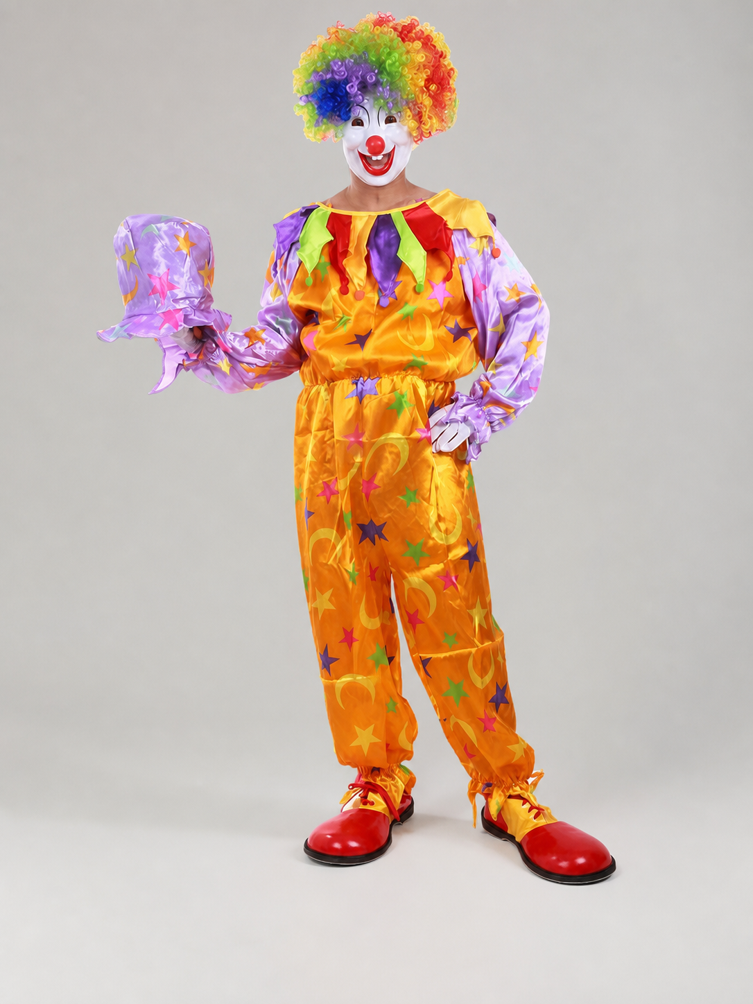 Clown Costume with Hat for Parties and Stage
