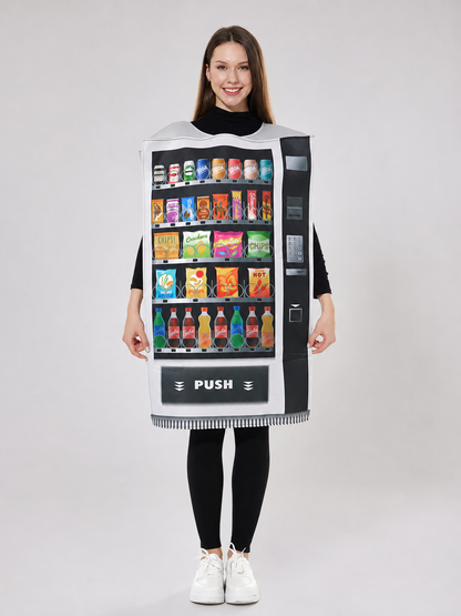Printed Vending Machine Costume for Halloween and Parties