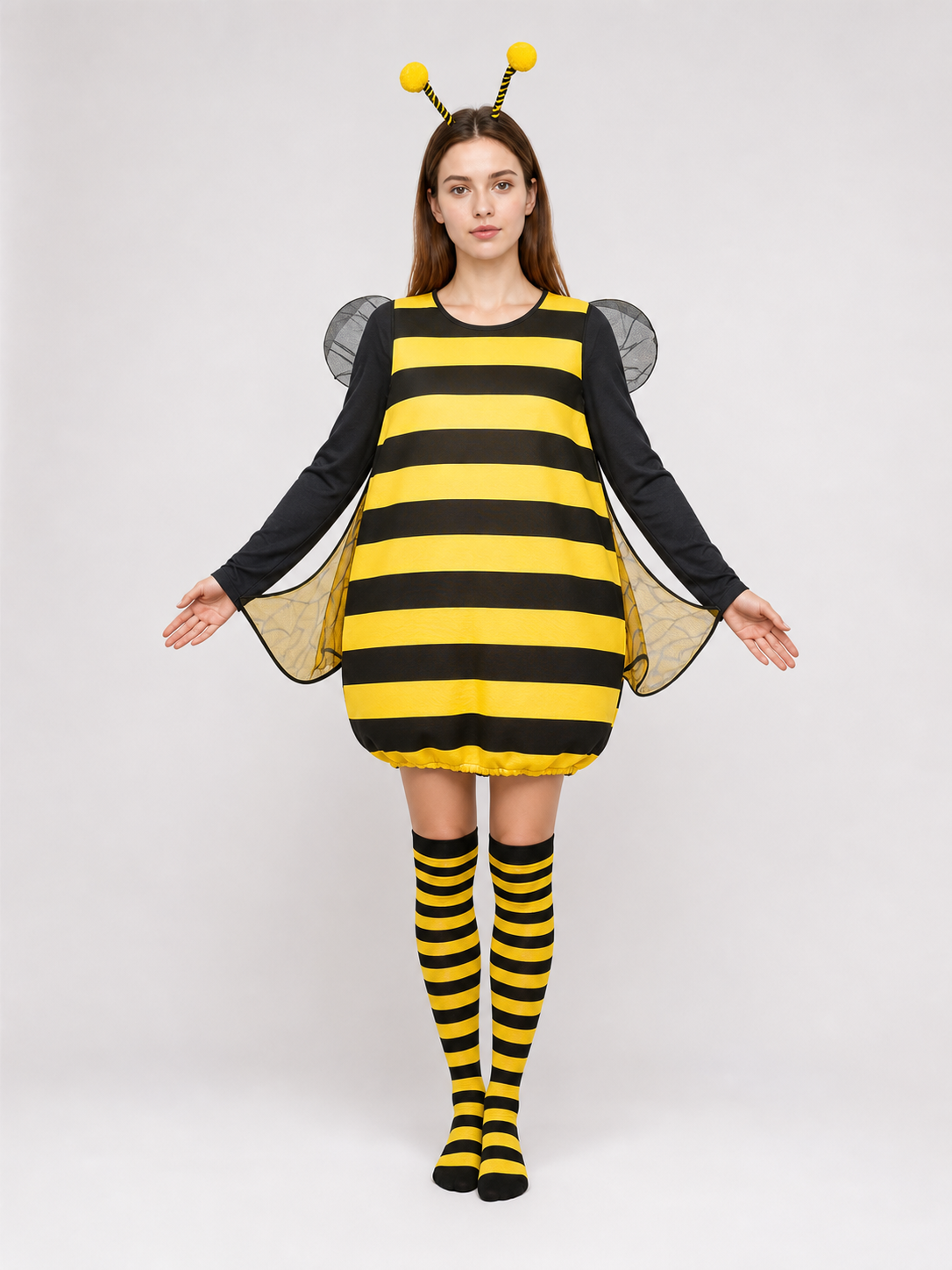 Bee Costume with Wings and Antennae