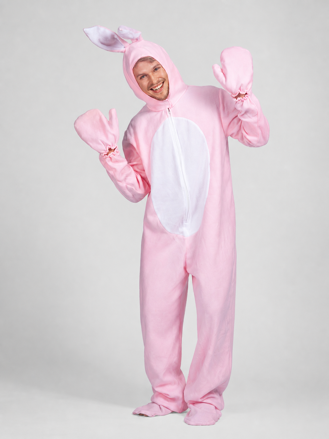 One-piece Bunny Costume with Hood and Ears