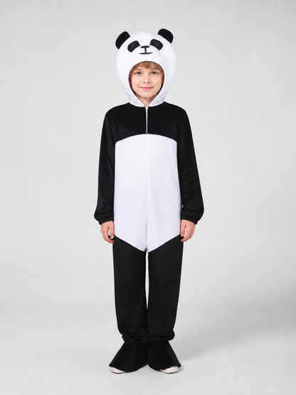 One-piece panda costume for cosplay and themed events