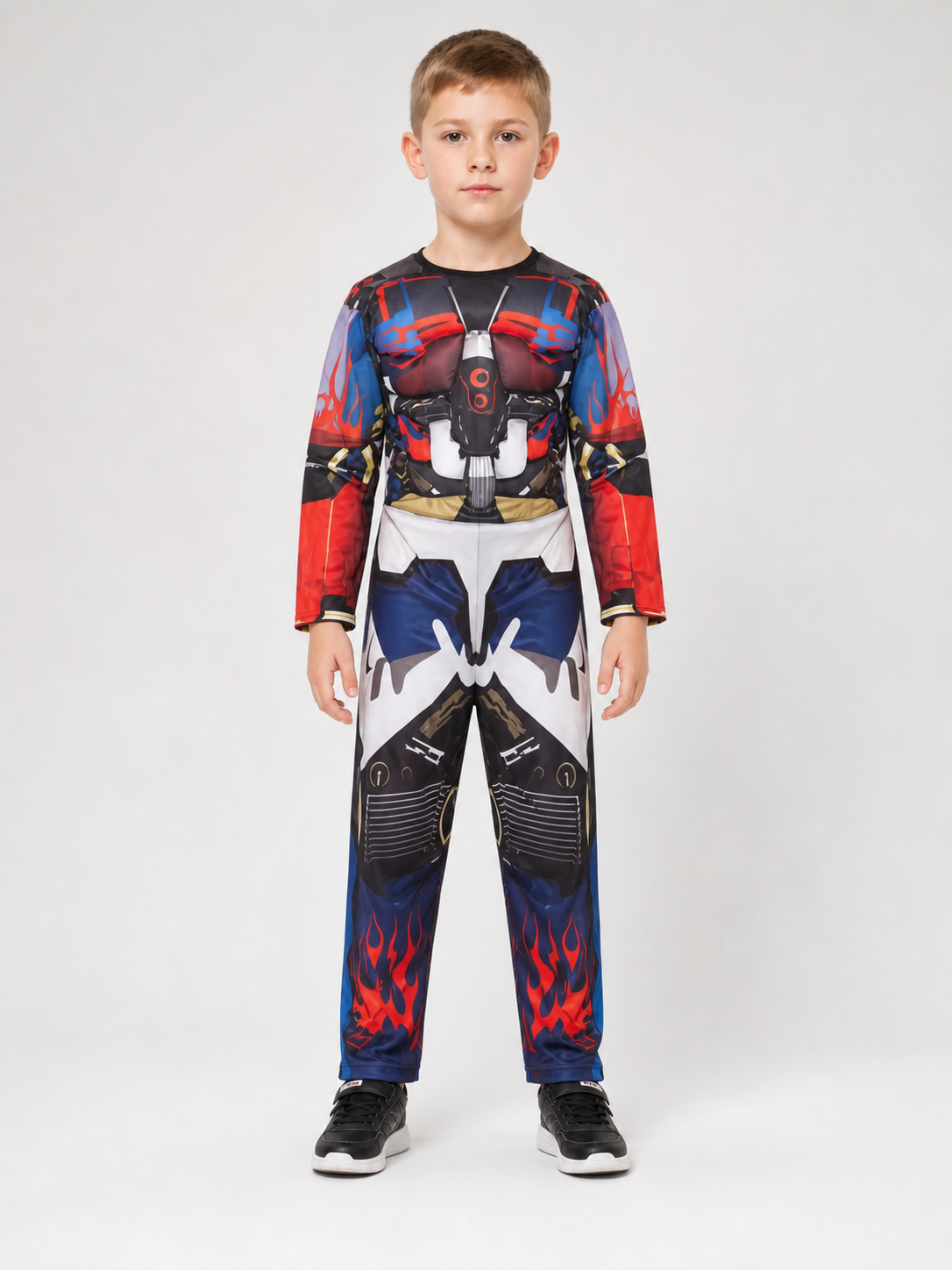 Superhero costume with mask, jumpsuit