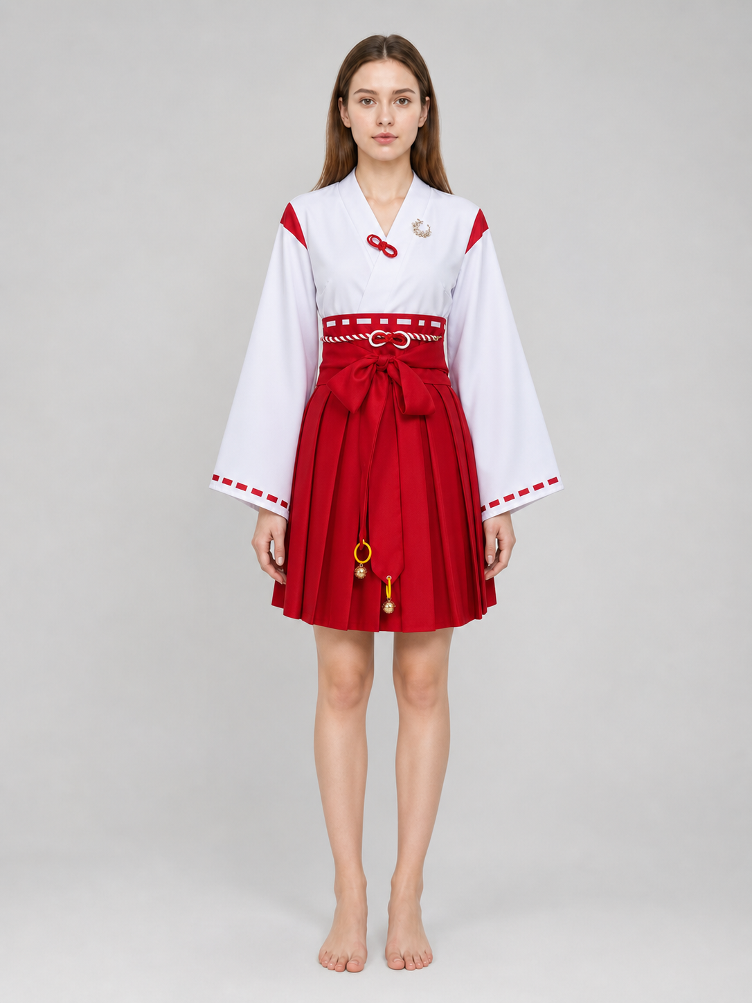 Silent Hill Red and White Cosplay Dress with Belt
